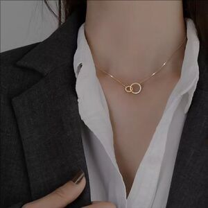 925 Sterling Silver Round Double Circle